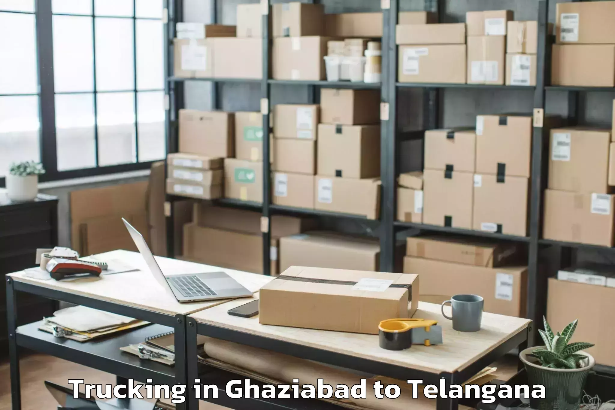 Book Your Ghaziabad to Nereducharla Trucking Today